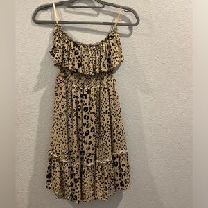 Women’s size Medium SHE + SKY leopard print cocktail dress